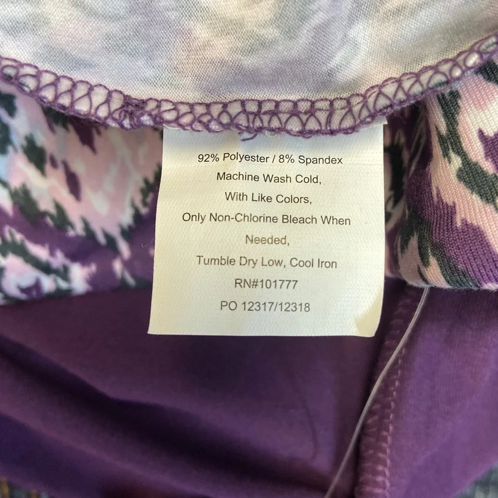 Tranquility by Colorado Clothing Womens XXL Purple Ikat Diamond Active Skort NWT